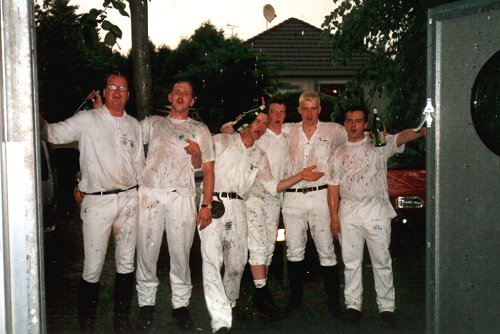 Die nassen Remmel nach dem Festzug